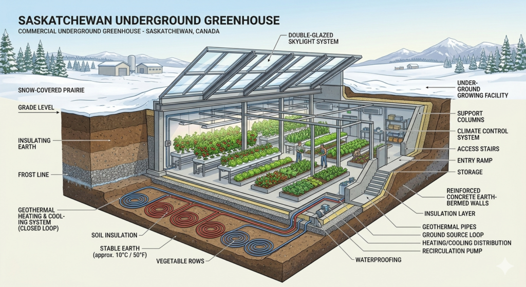 Underground Commercial Green Houses